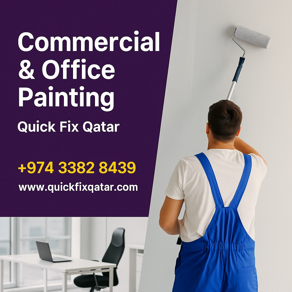 Professional commercial and office painting services in Qatar – Quick Fix Qatar